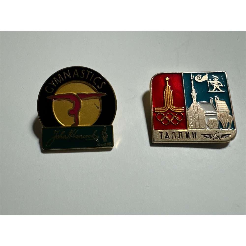 Olympics collection Pin Set of 8, 1988 - 1992 Used, AT&T, IBM, 7 Eleven, Philips - Picture 3 of 6
